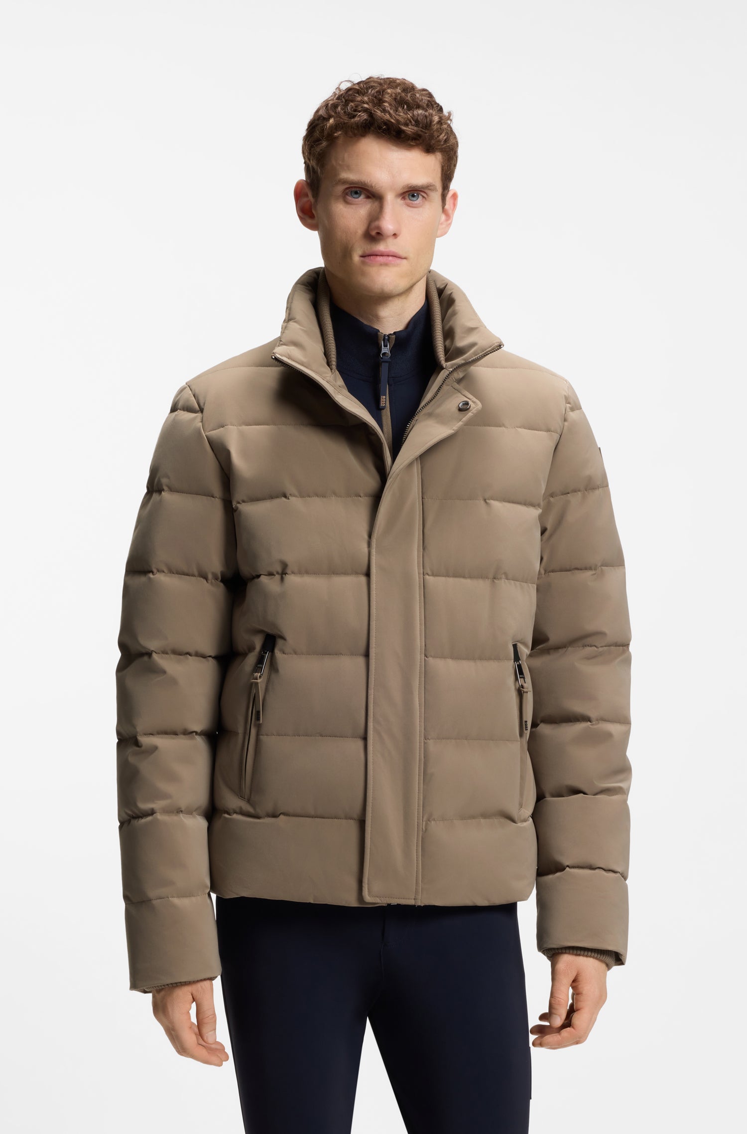 Boss Equestrian Jamie Puffer Velvet Jas Heren - Birchwood