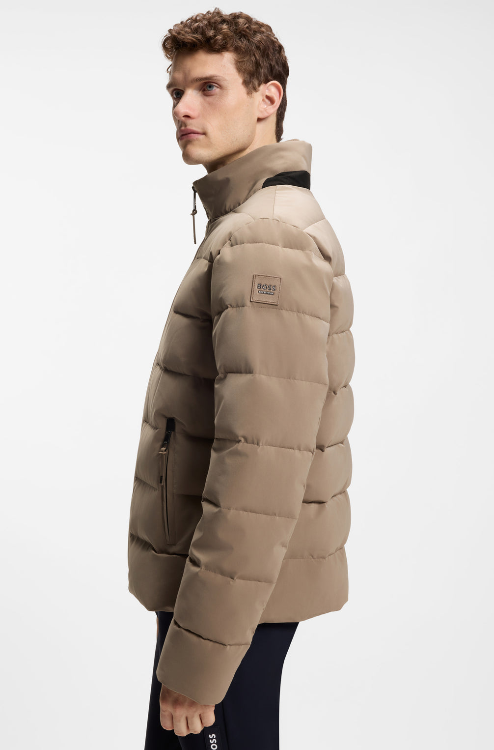 Boss Equestrian Jamie Puffer Velvet Jas Heren - Birchwood