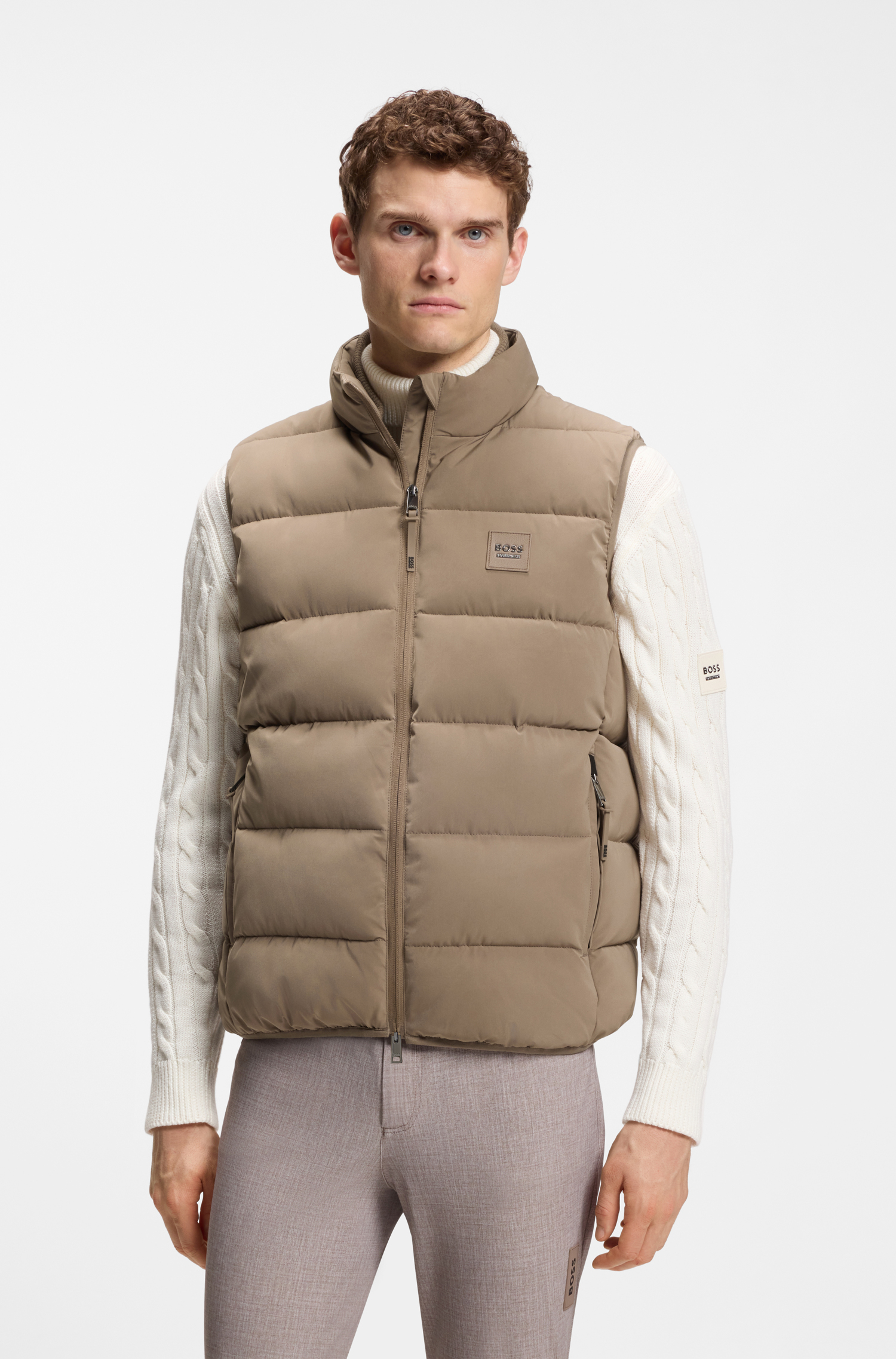 Boss Equestrian Jacob Puffer Bodywarmer Heren Birchwood