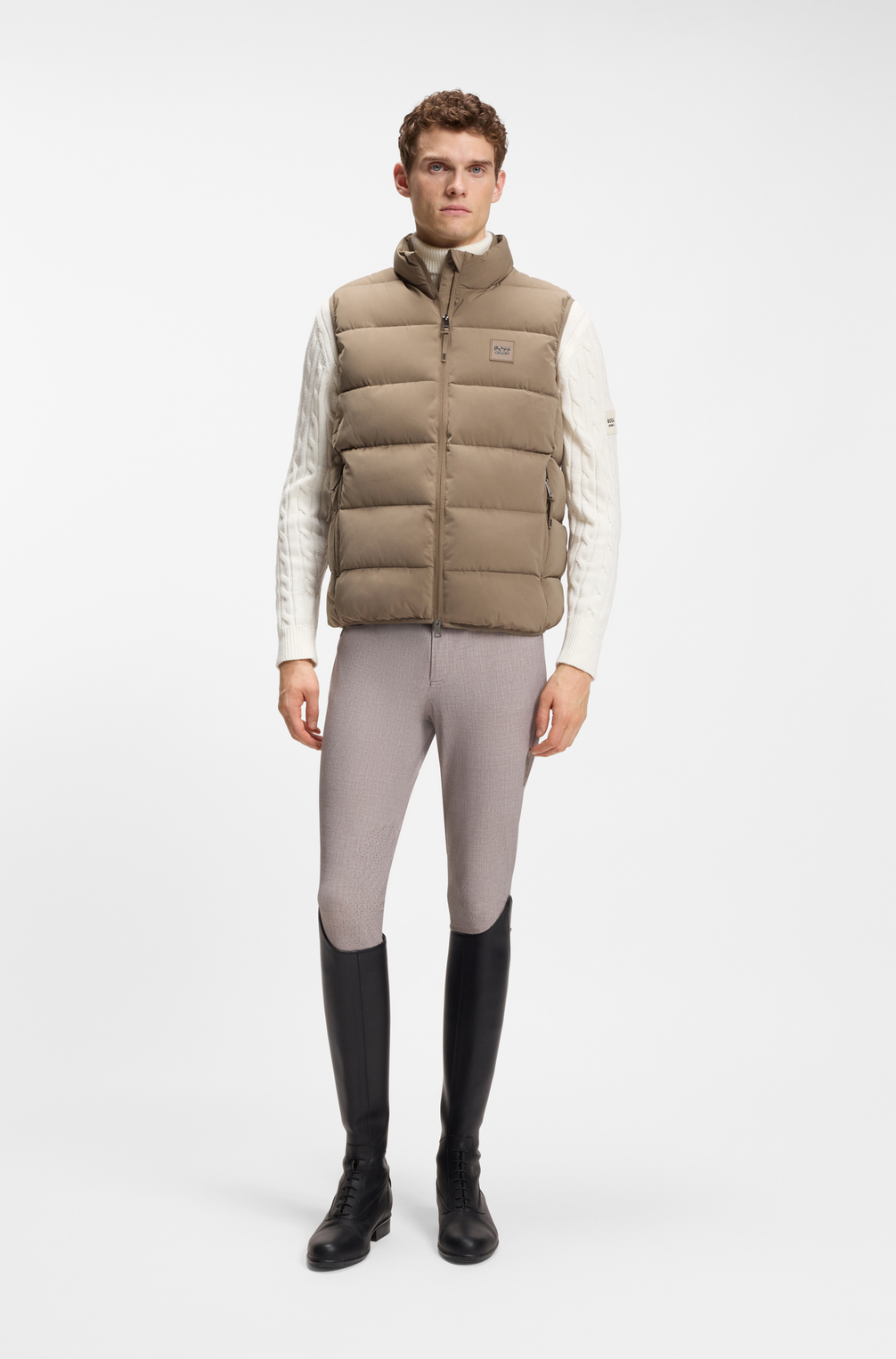 Boss Equestrian Jacob Puffer Bodywarmer Heren Birchwood