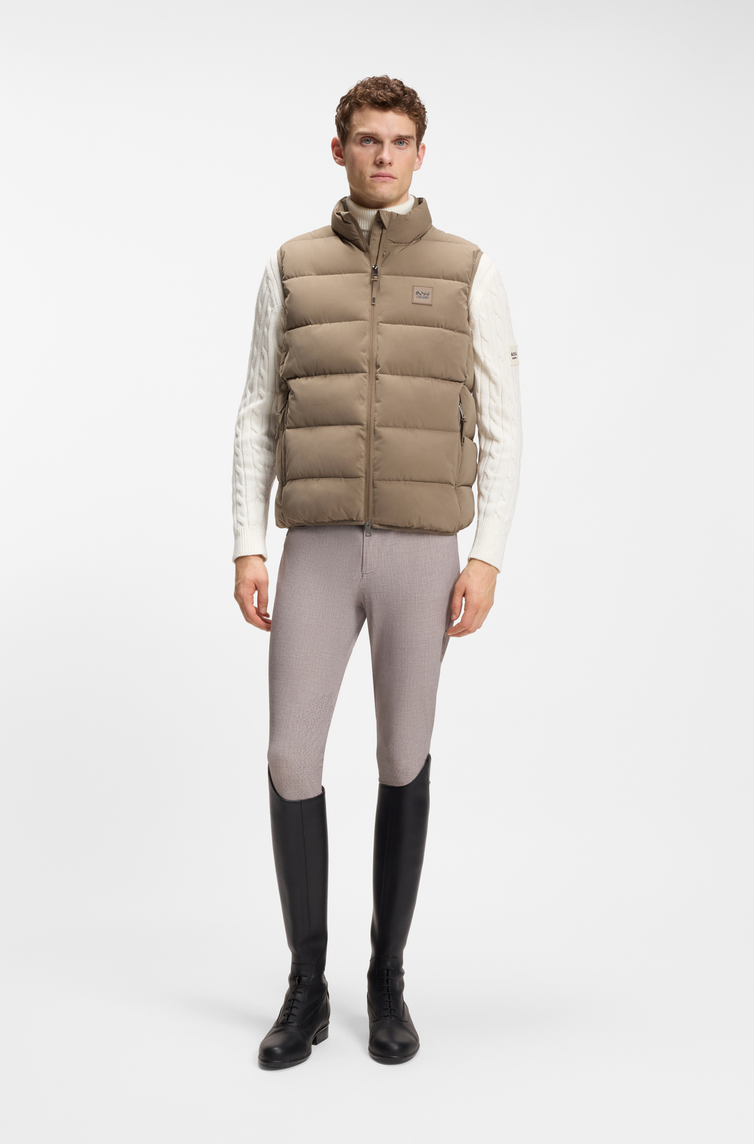 Boss Equestrian Jacob Puffer Bodywarmer Heren Birchwood