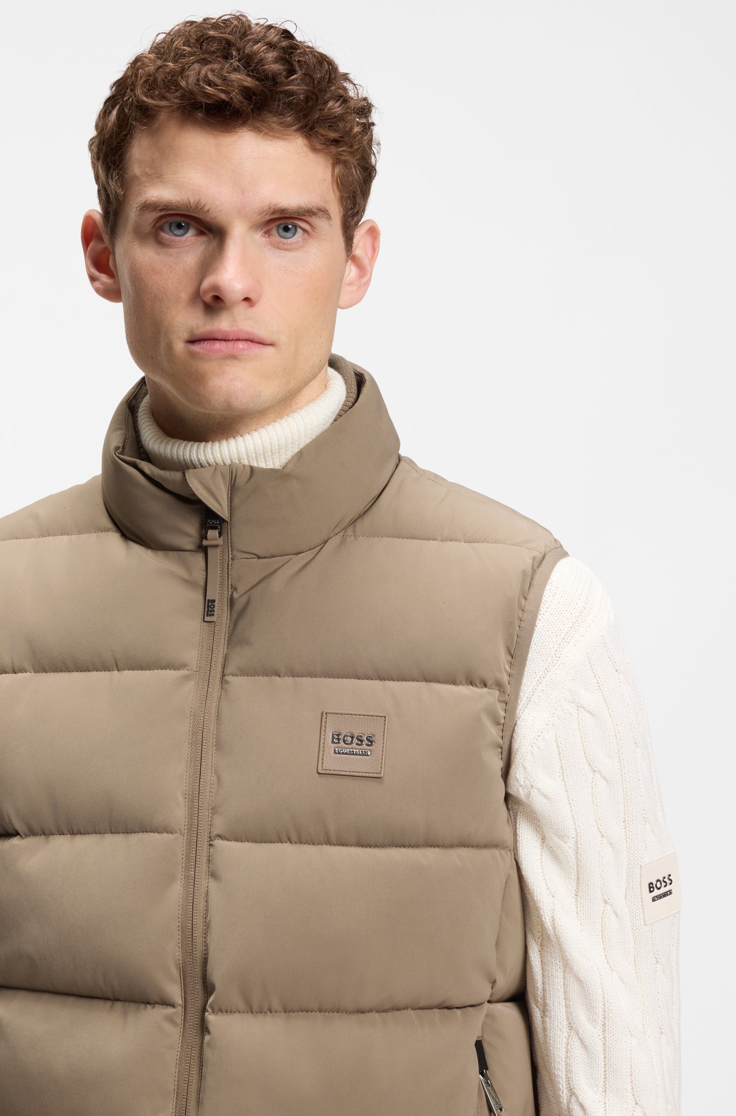 Boss Equestrian Jacob Puffer Bodywarmer Heren Birchwood