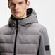 Boss Equestrian Jeff Hybrid Puffer Jas Heren Grijs