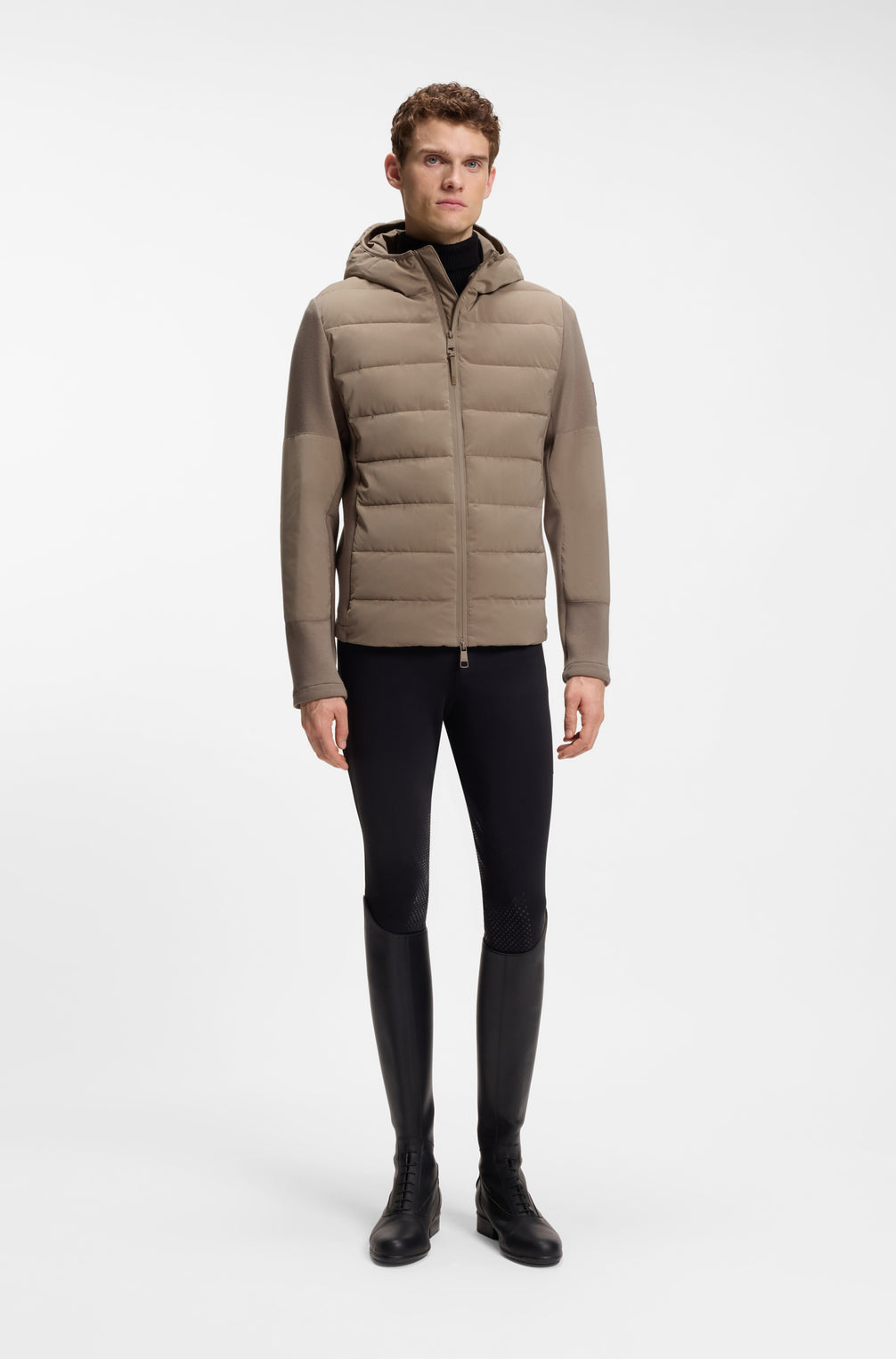 Boss Equestrian Jeff Hybrid Puffer Jas Heren Birchwood