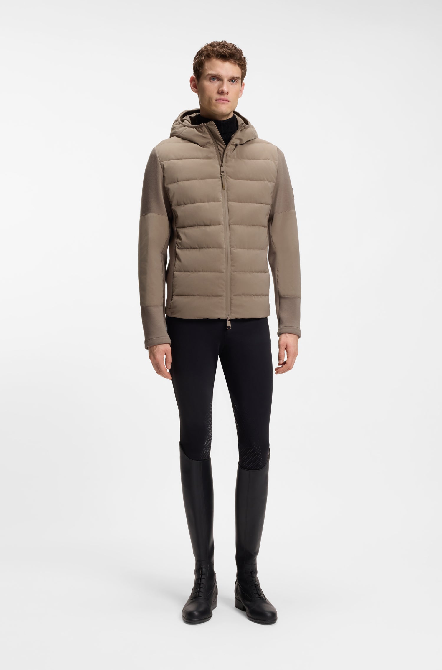 Boss Equestrian Jeff Hybrid Puffer Jas Heren Birchwood