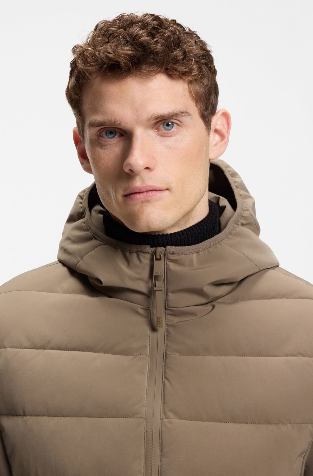 Boss Equestrian Jeff Hybrid Puffer Jas Heren Birchwood