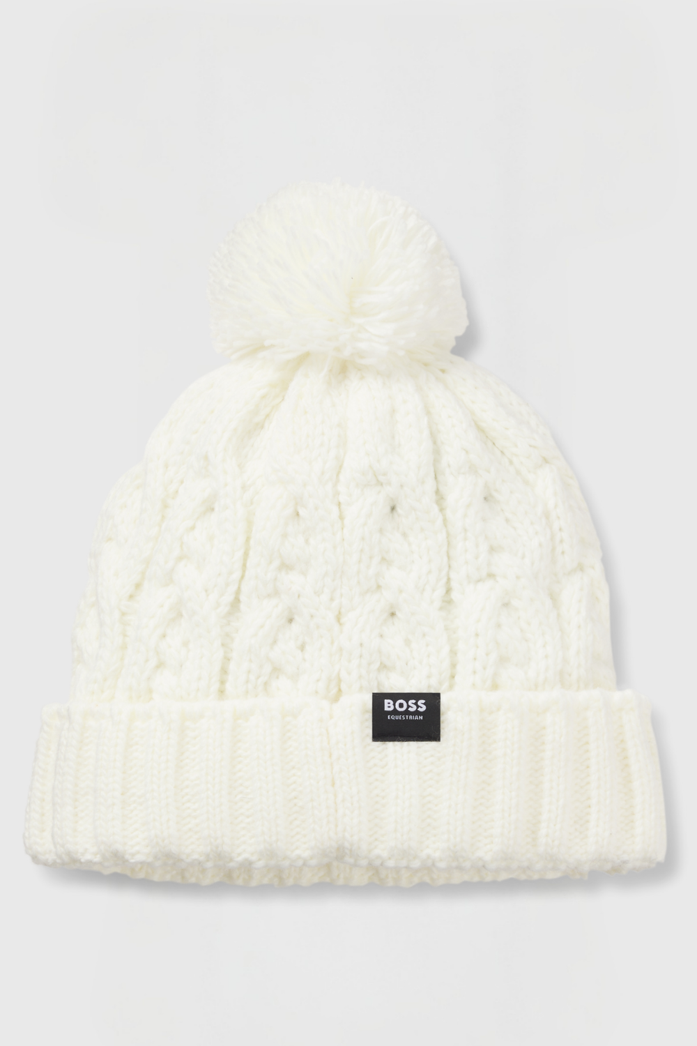 Boss Equestrian Bella Beanie Bobble Soft Cream