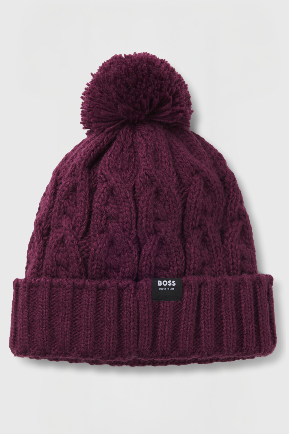 Boss Equestrian Bella Beanie Bobble Deep Purple