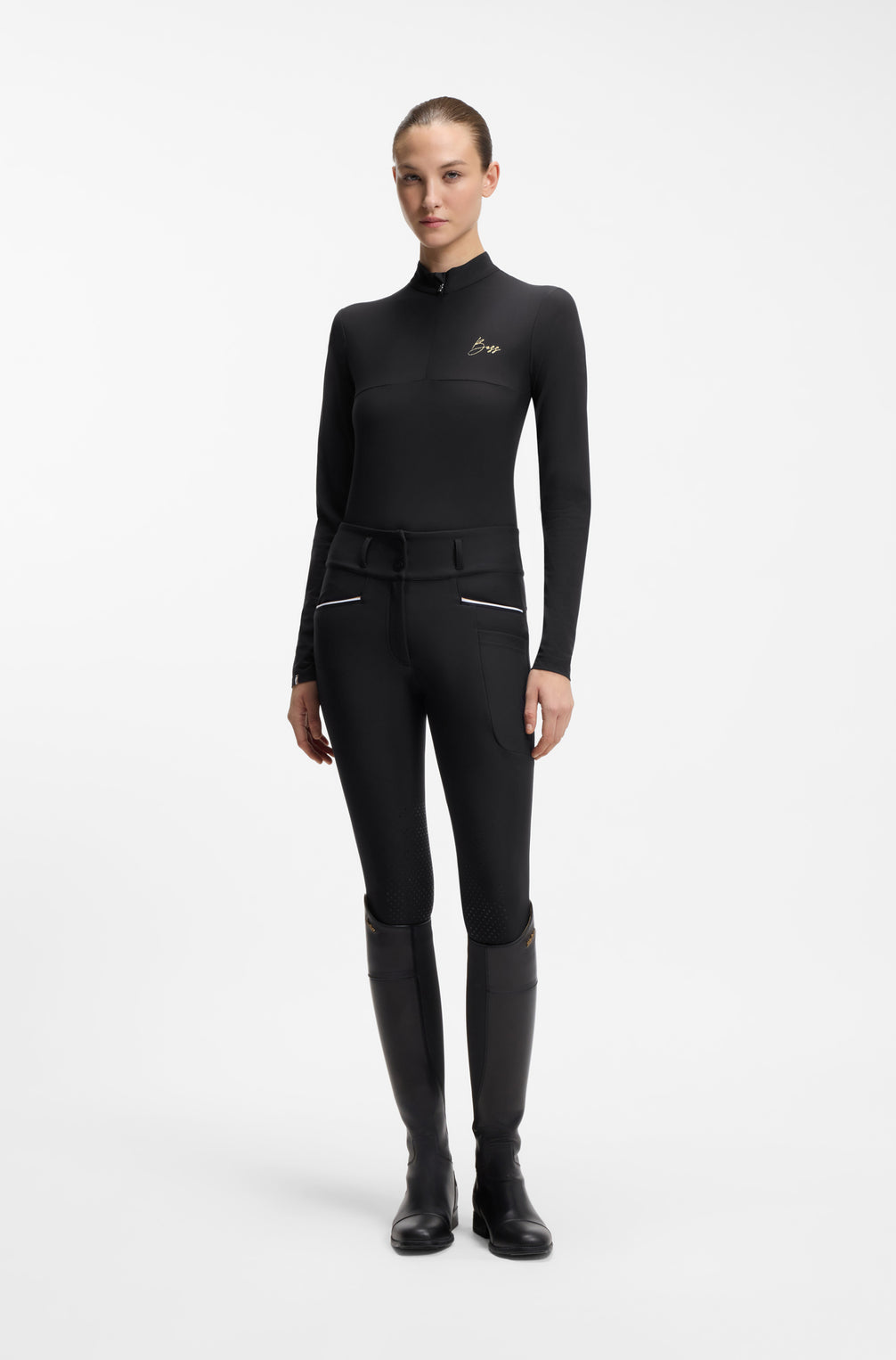 Boss Equestrian Minou Training Shirt Dames Zwart