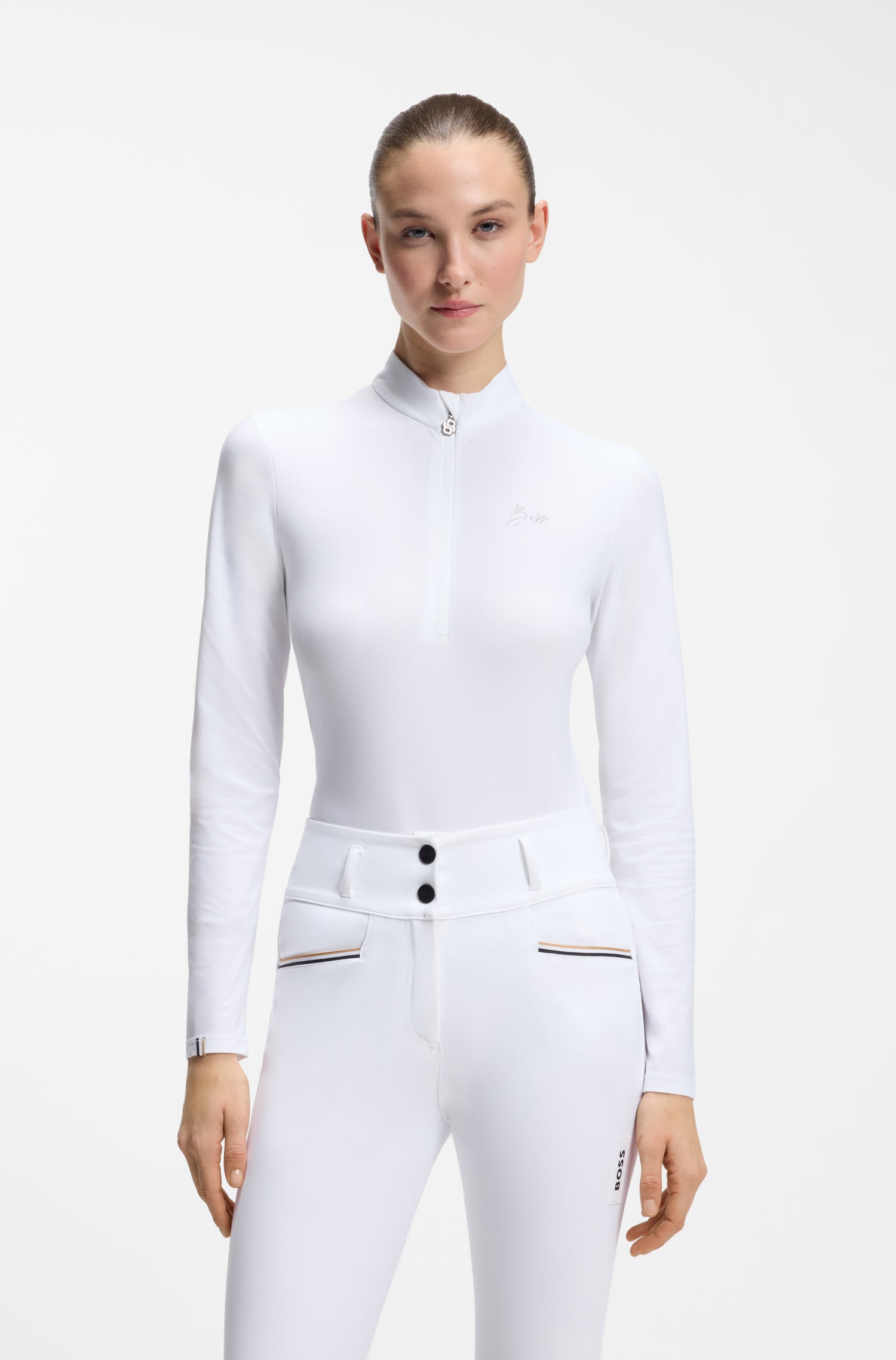 Boss Equestrian Minou Show Shirt Double B Dames Wit