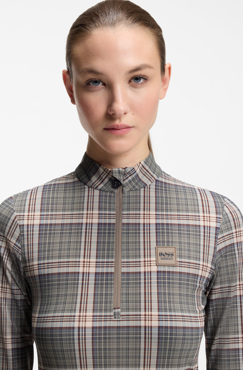 Boss Equestrian Minou Training Shirt Dames Geruit