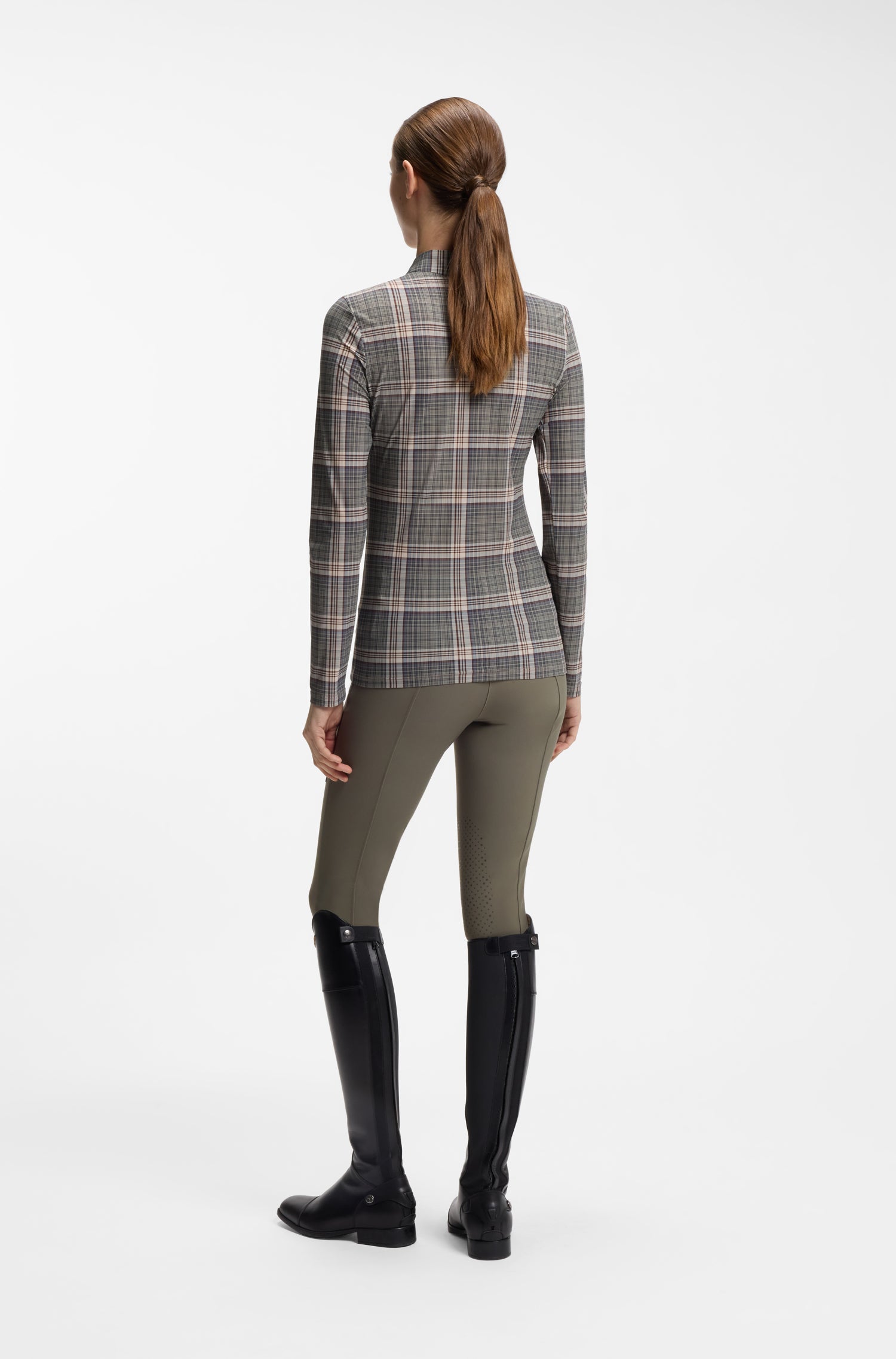 Boss Equestrian Minou Training Shirt Dames Geruit