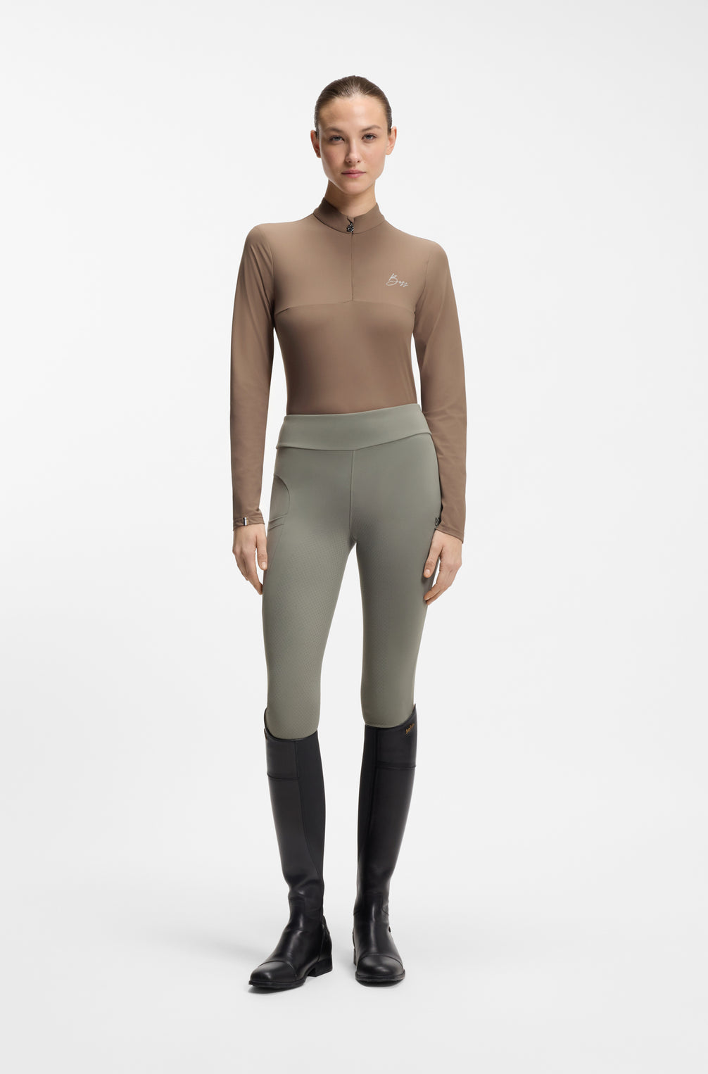 Boss Equestrian Minou Training Shirt Dames Walnut