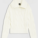 Boss Equestrian Eve Heavy Knit Troyer Dames Soft Cream