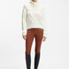 Boss Equestrian Eve Heavy Knit Troyer Dames Soft Cream