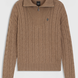 Boss Equestrian Ella Knit Zip Troyer Dames - Walnut