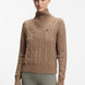 Boss Equestrian Ella Knit Zip Troyer Dames - Walnut