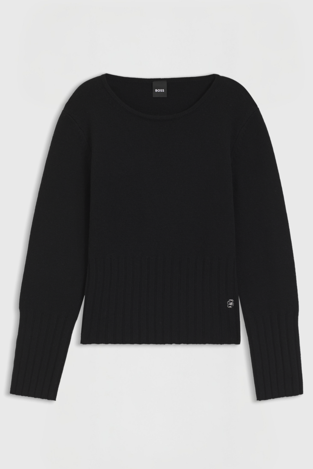 Boss Equestrian Erin Luxury Knit Trui Dames Zwart