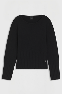 Boss Equestrian Erin Luxury Knit Trui Dames Zwart