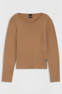 Boss Equestrian Erin Luxury Knit Trui Dames Walnut
