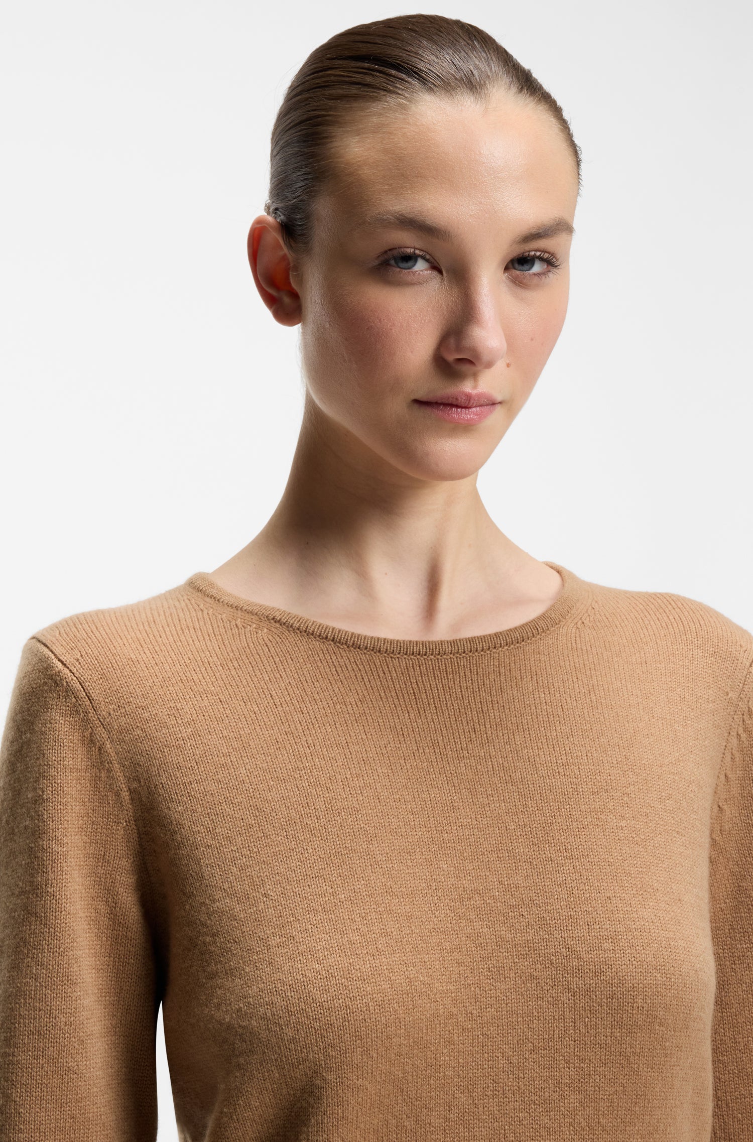 Boss Equestrian Erin Luxury Knit Trui Dames Walnut