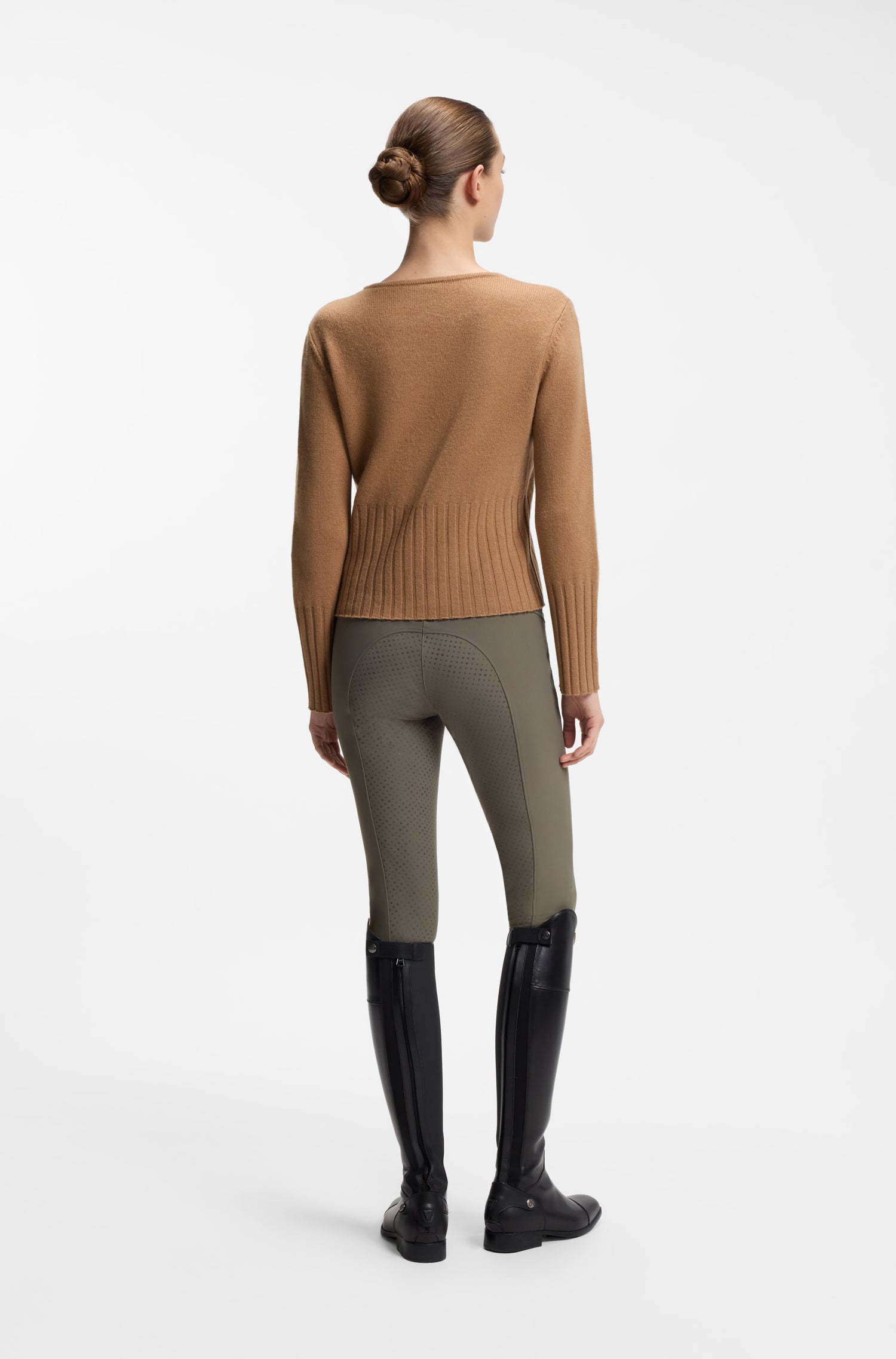 Boss Equestrian Erin Luxury Knit Trui Dames Walnut