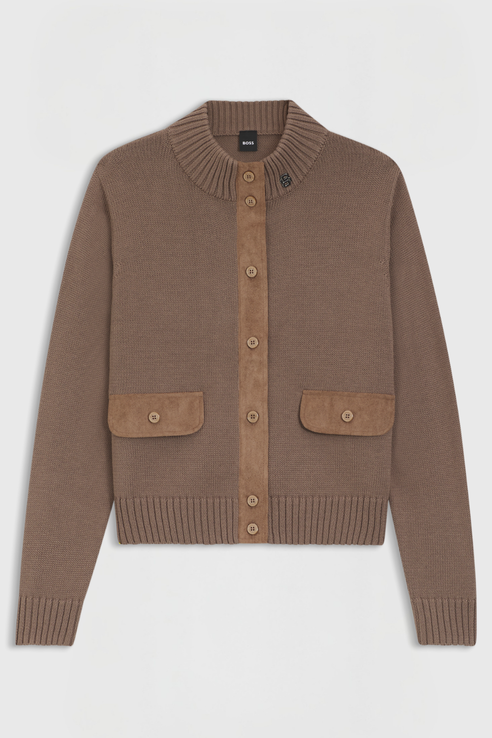 Boss Equestrian Elony Knitwear Cardigan Vest Dames Walnut