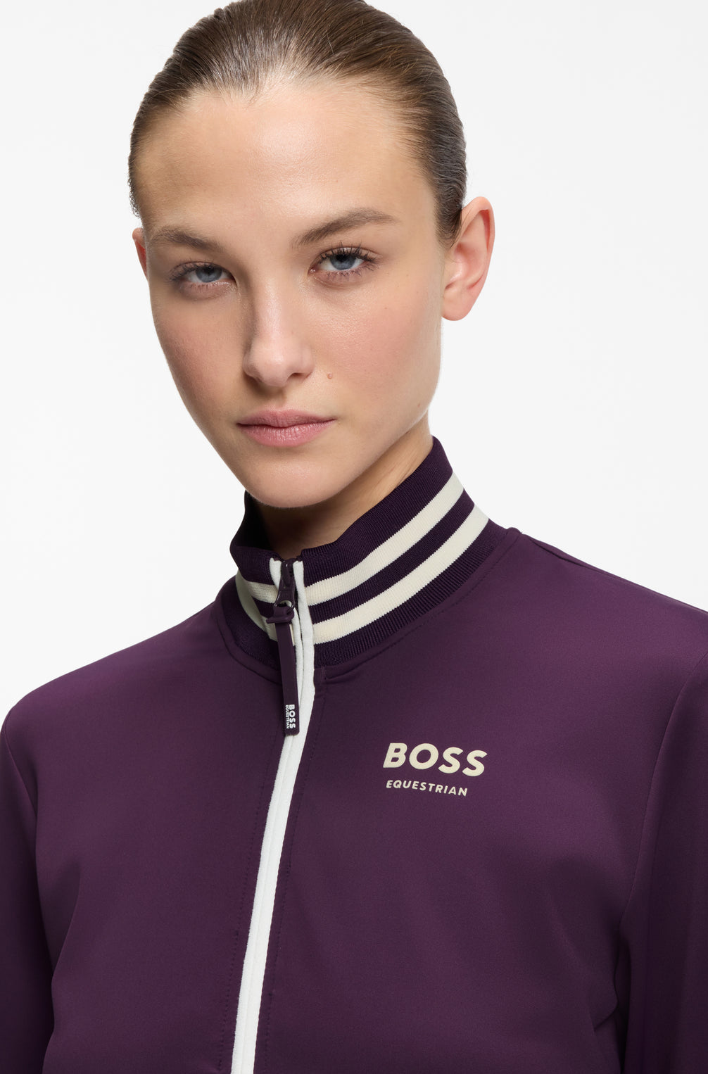 Boss Equestrian Ava Function Cardigan Vest Dames Deep Purple