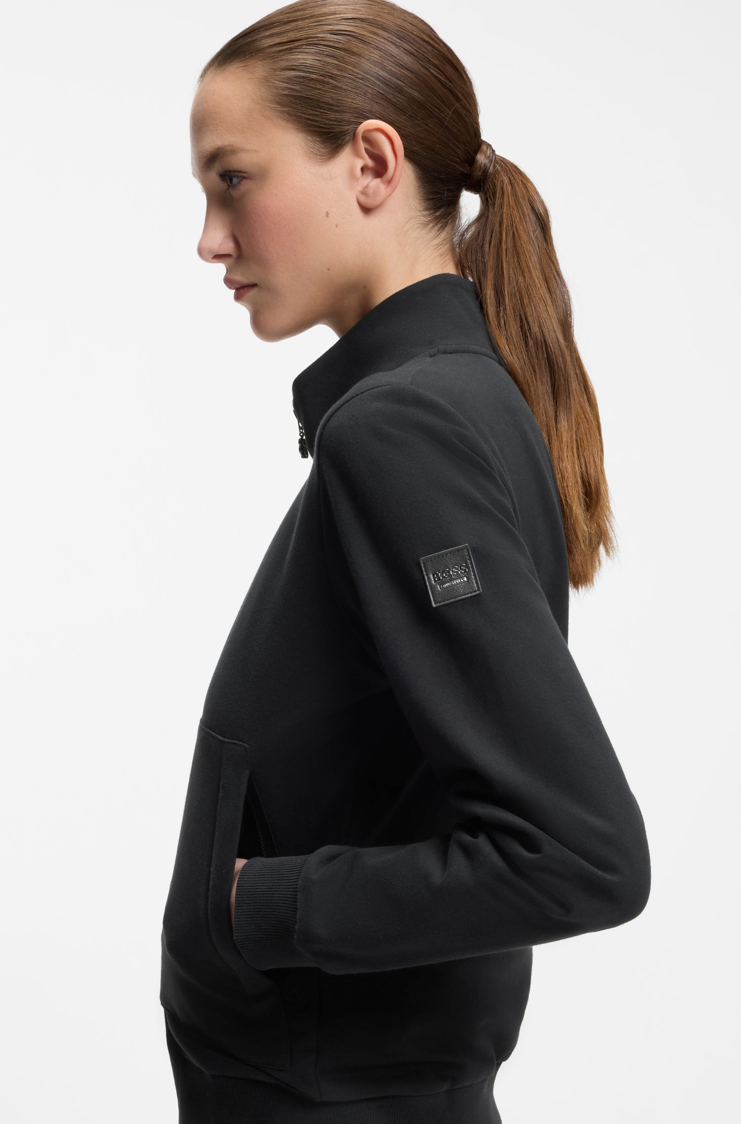 Boss Equestrian Ally Training Sweater Cardigan Dames Zwart