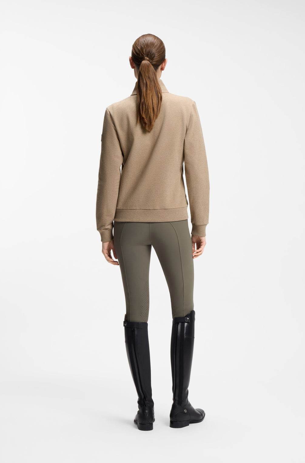 Boss Equestrian Ally Training Sweater Cardigan Dames Walnut