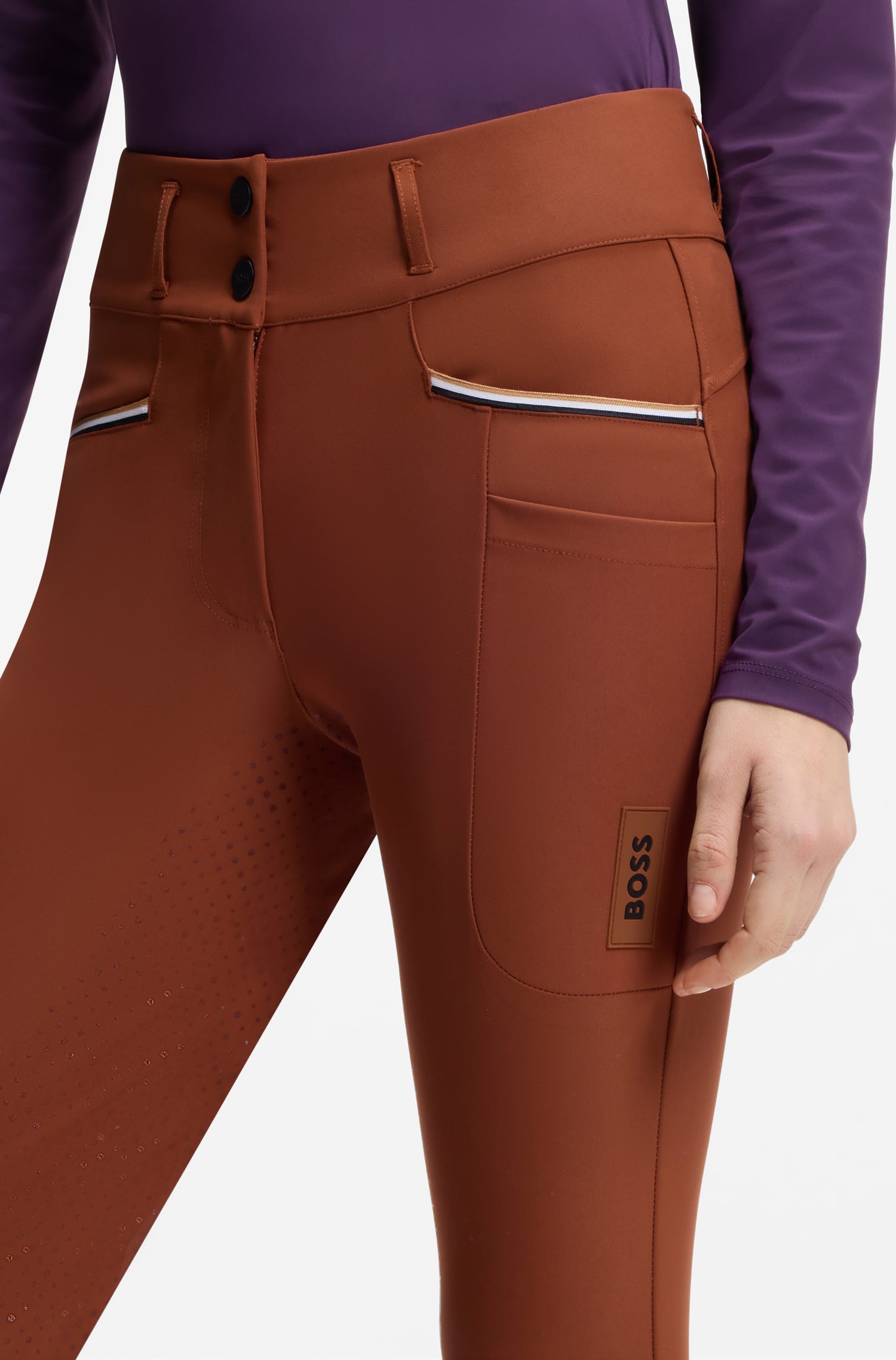 Boss Equestrian Hailey High Waist Full Grip Rijbroek Dames Tortoise