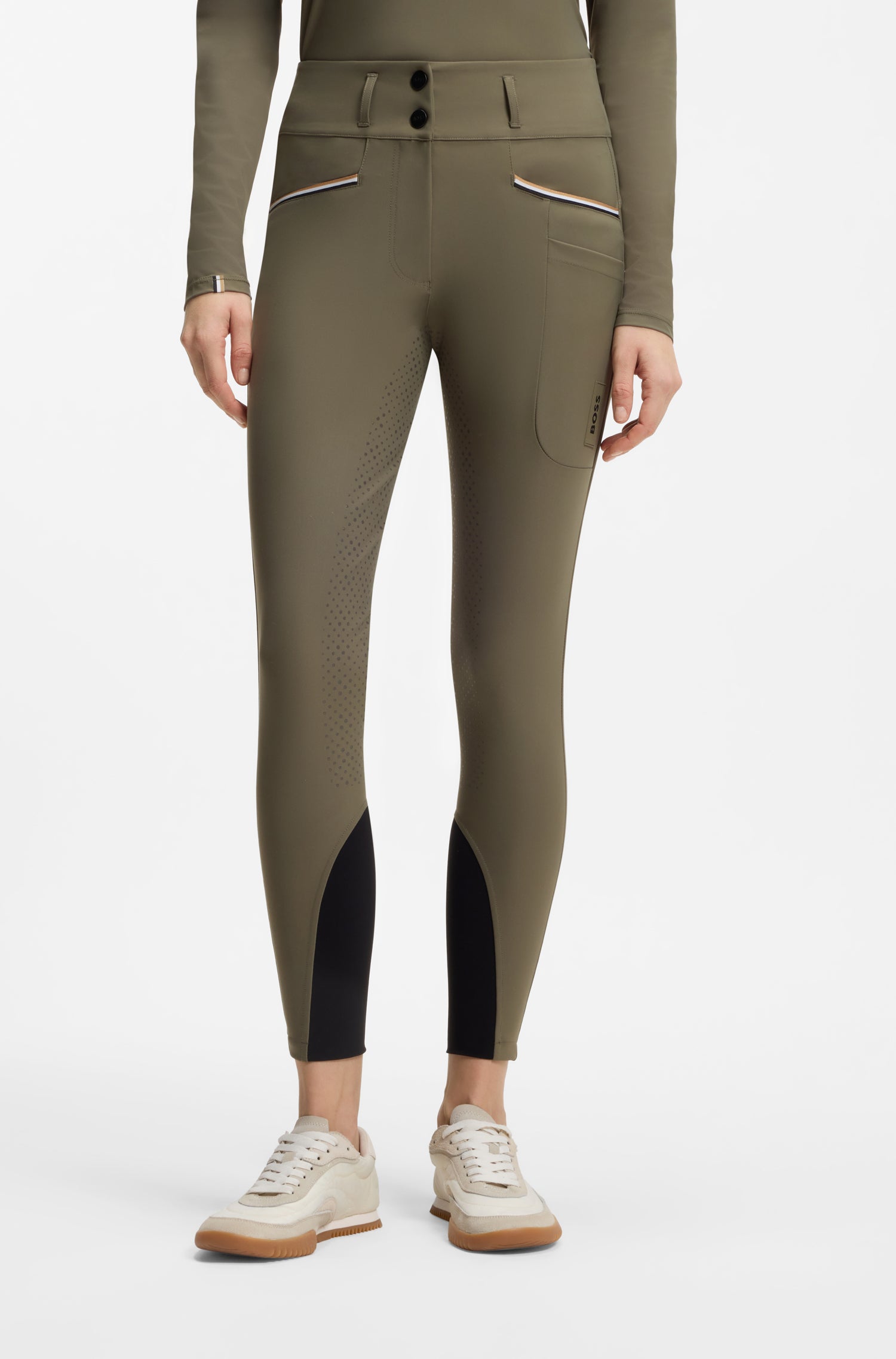 Boss Equestrian Hailey High Waist Full Grip Rijbroek Dames Tealeaf