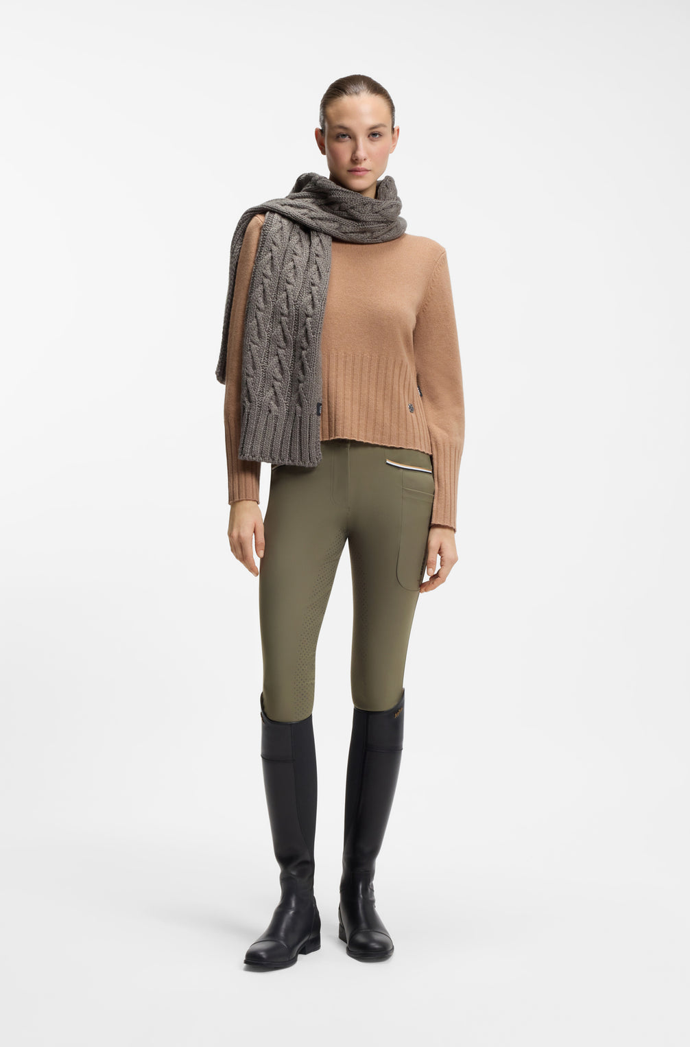 Boss Equestrian Hailey High Waist Full Grip Rijbroek Dames Tealeaf