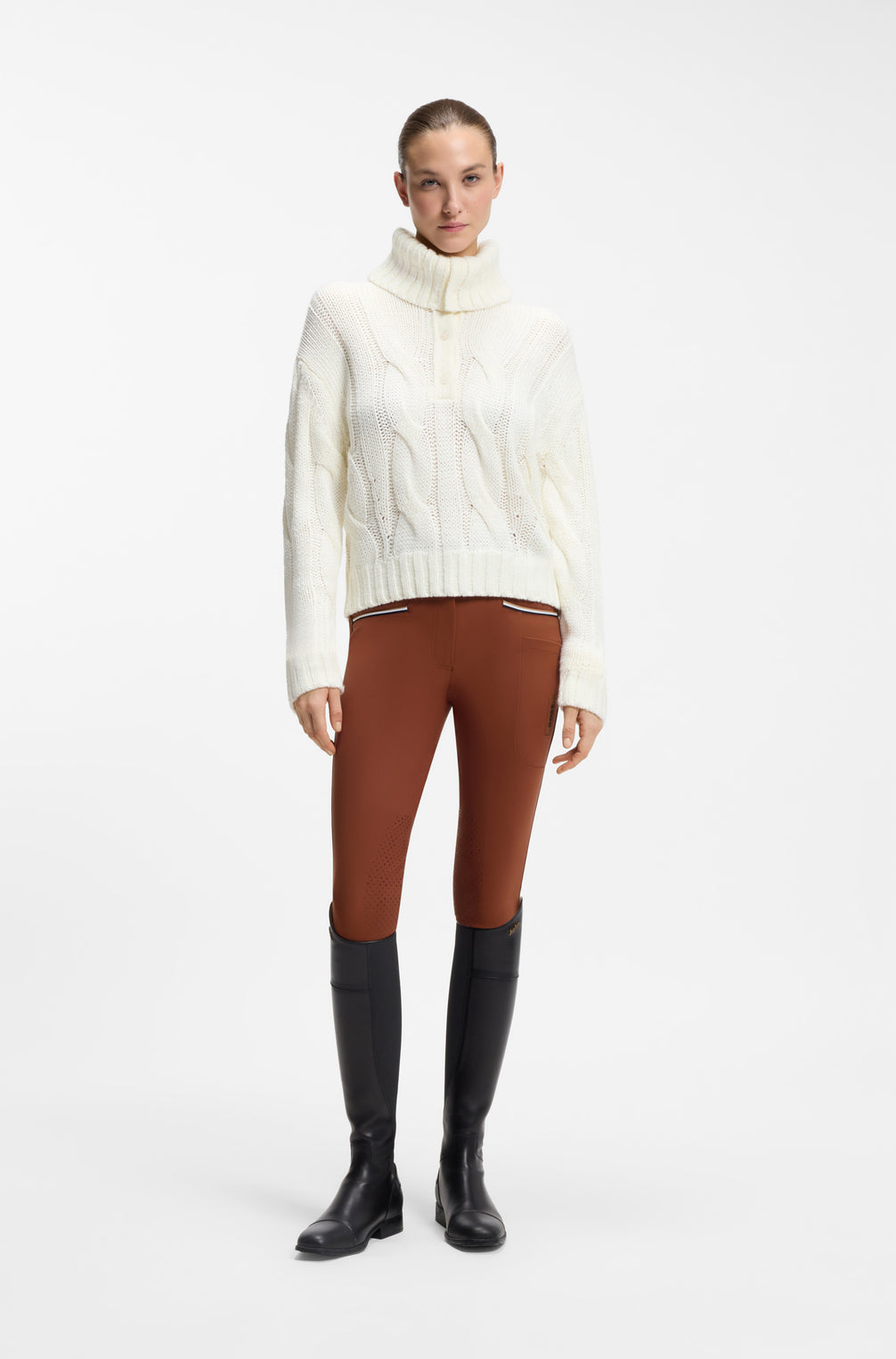 Boss Equestrian Hannah High Waist Knee Grip Rijbroek Dames Tortoise