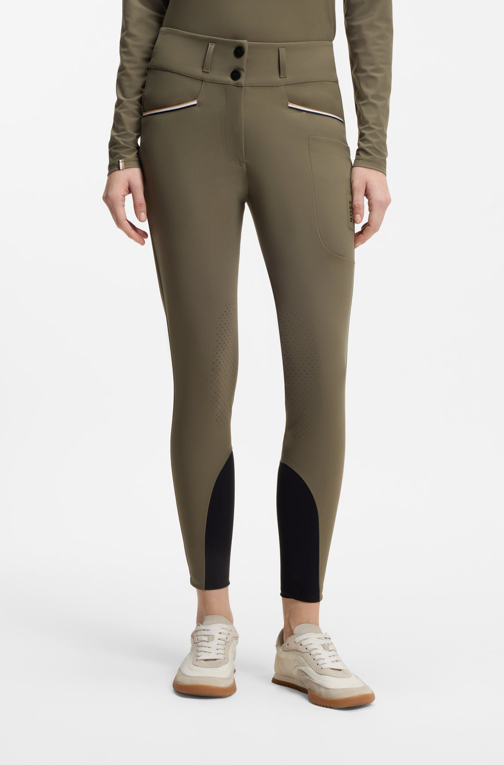 Boss Equestrian Hannah High Waist Knee Grip Rijbroek Dames Tealeaf