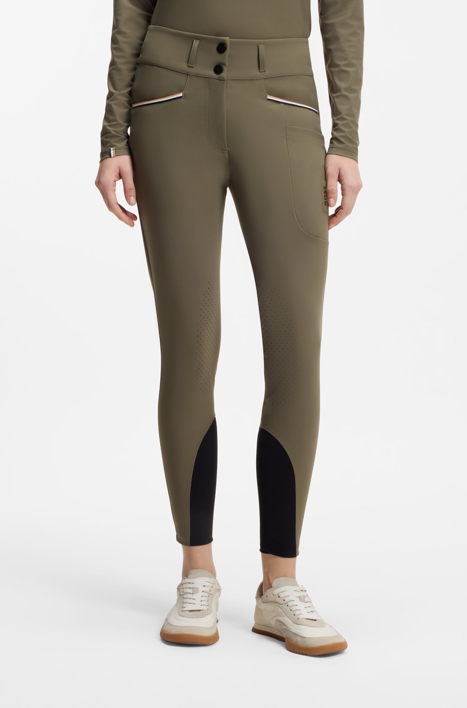 Boss Equestrian Hannah High Waist Knee Grip Rijbroek Dames Tealeaf