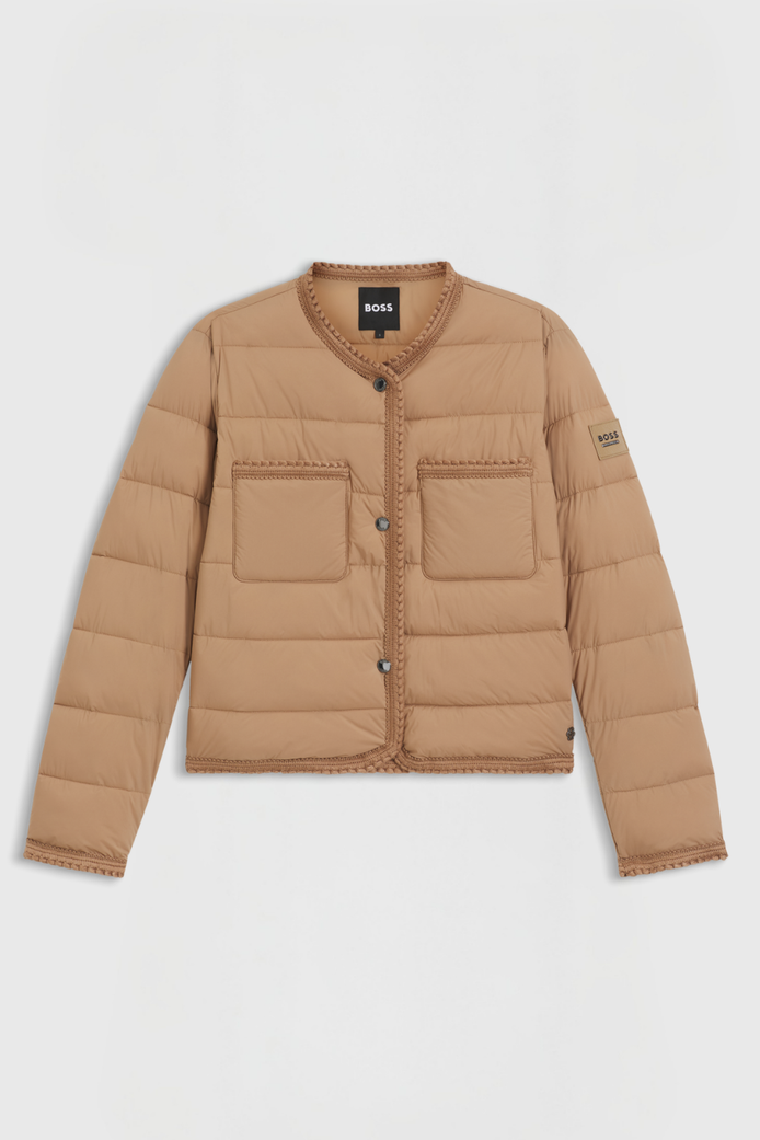 Boss Equestrian Nora Petite Puffer Jas Dames Camel