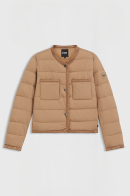 Boss Equestrian Nora Petite Puffer Jas Dames Camel
