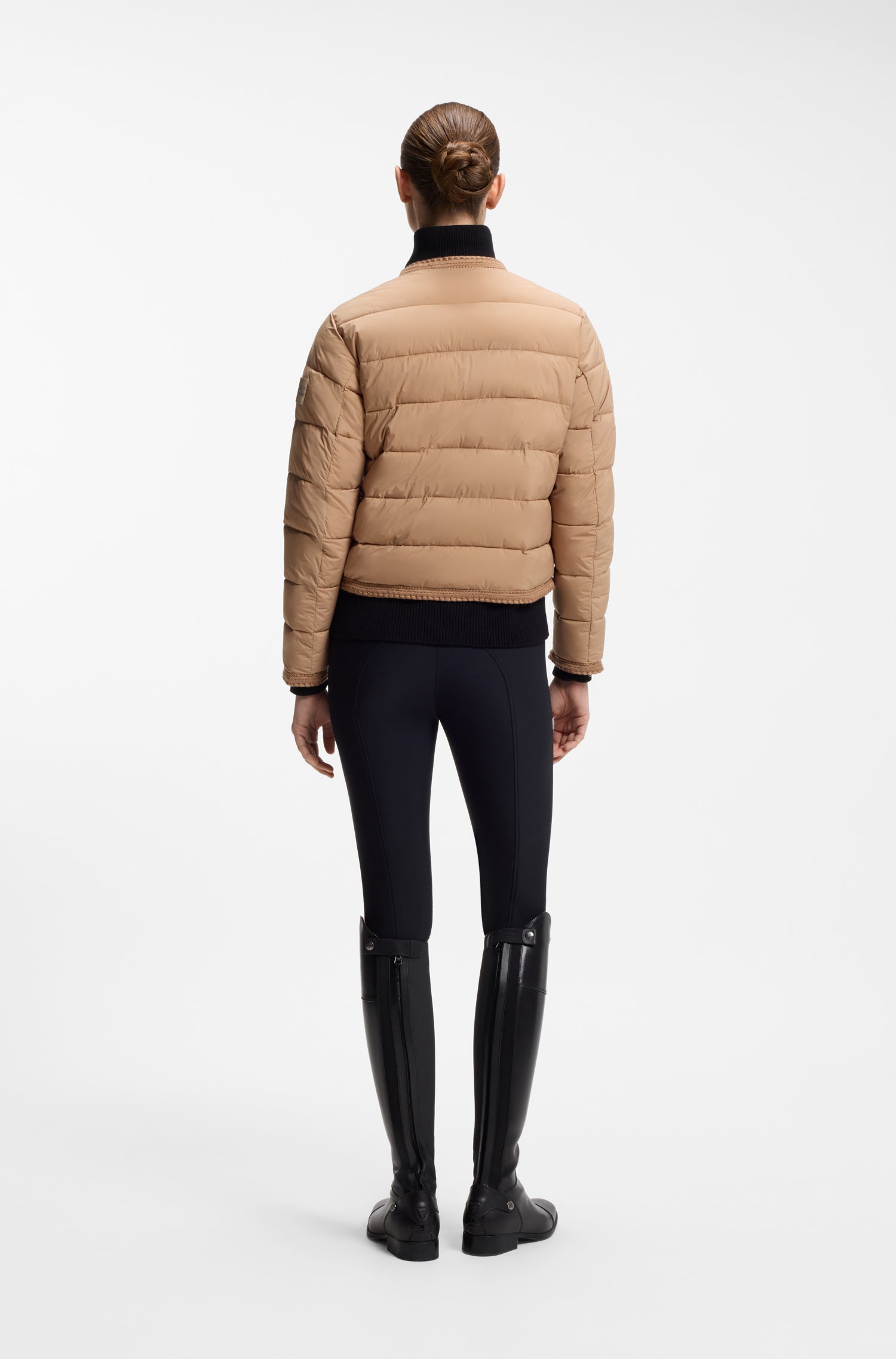Boss Equestrian Nora Petite Puffer Jas Dames Camel