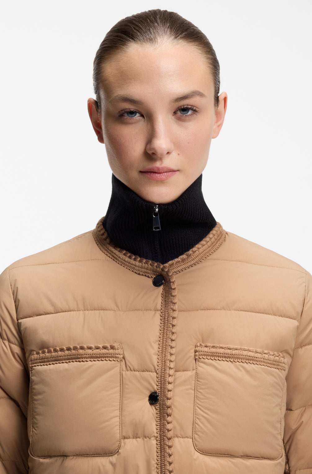 Boss Equestrian Nora Petite Puffer Jas Dames Camel