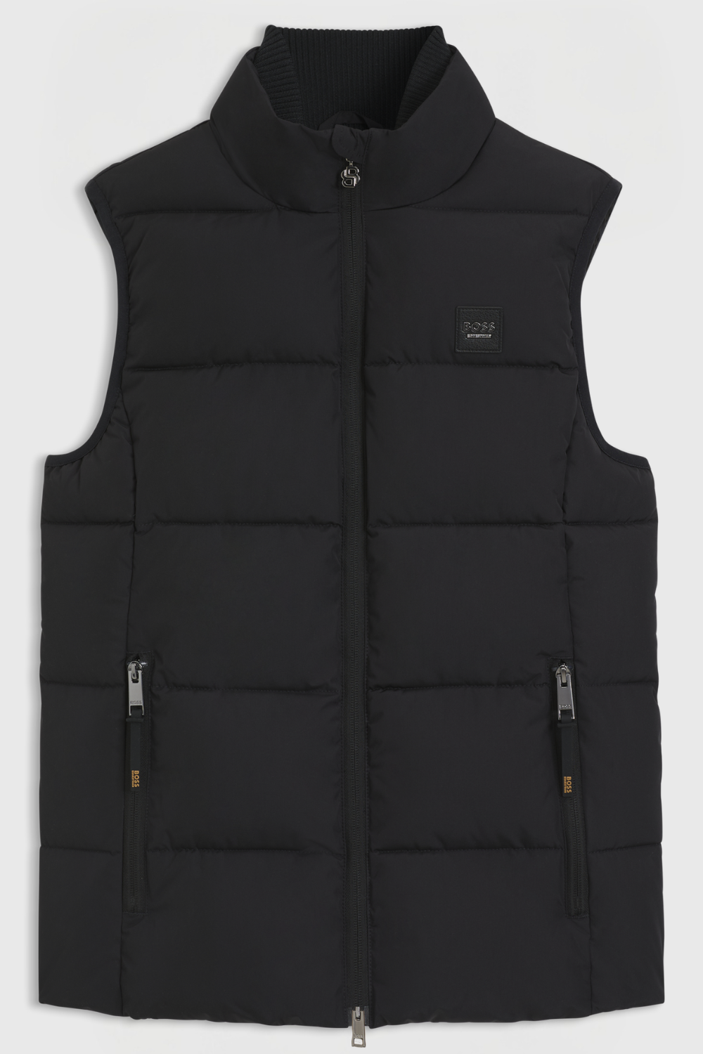 Boss Equestrian Viola Knitted Puffer Bodywarmer Dames Zwart