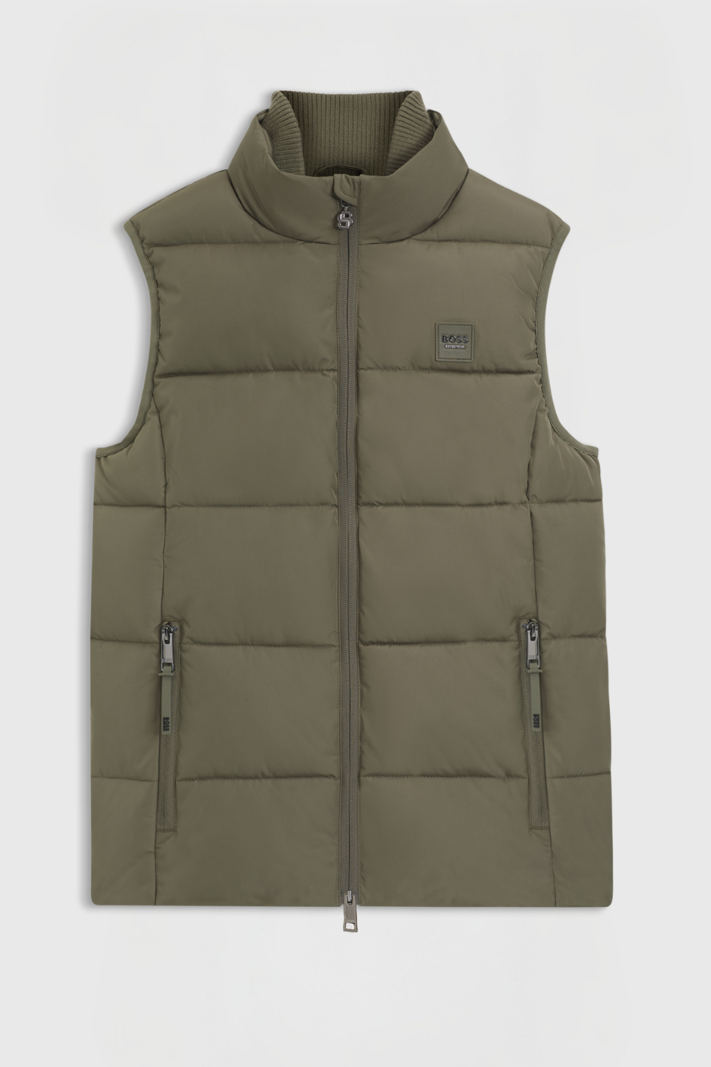 Boss Equestrian Viola Knitted Puffer Bodywarmer Dames Tealeaf