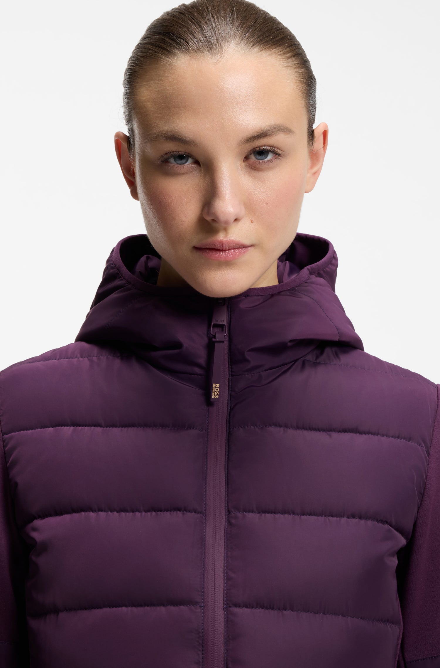 Boss Equestrian Jessy Hybrid Puffer Jas Dames Deep Purple