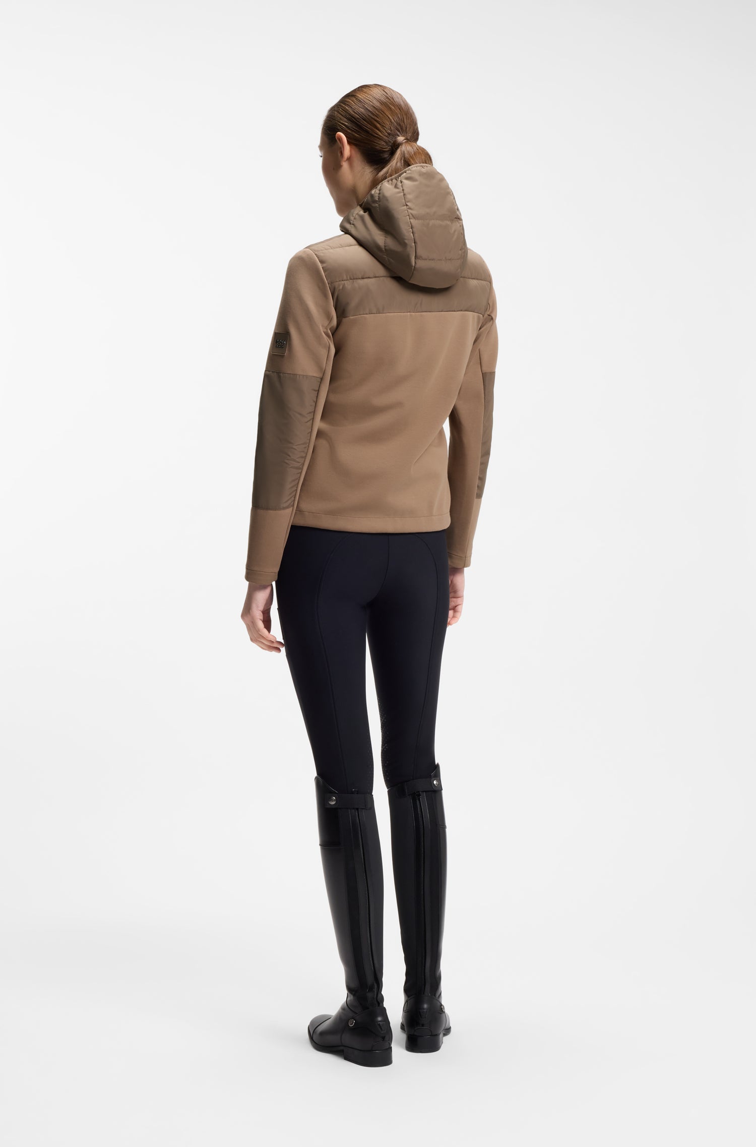 Boss Equestrian Jessy Hybrid Puffer Jas Dames Walnut