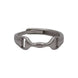 Equestrian Jewelry ring Ana met fijn bitmotief, verstelbaar, in zilver en goud
