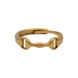 Equestrian Jewelry ring Ana met fijn bitmotief, verstelbaar, in zilver en goud