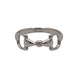 Equestrian Jewelry ring Maya met bitmotief, verstelbaar, in zilver en goud