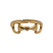 Equestrian Jewelry ring Maya met bitmotief, verstelbaar, in zilver en goud