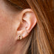 Equestrian Jewelry oorbellen Cary: kleine, eenvoudige hoefijzer-oorknopjes in zilver of goud
