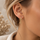 Equestrian Jewelry creolen Lili met klein hoefijzertje als hanger, in zilver en goud